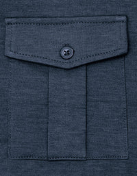 SHOPIQAT Men's Lapel Solid Colour Long Sleeve Polo Shirt - Premium  from shopiqat - Just $9.900! Shop now at shopiqat
