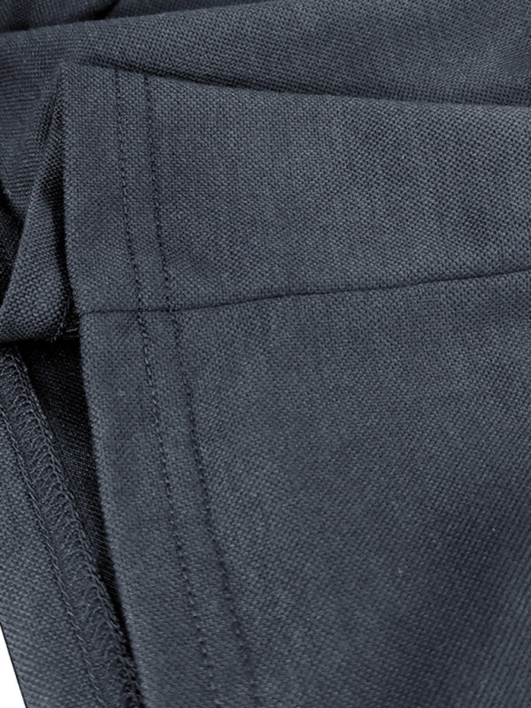 SHOPIQAT Men's New Long-Sleeved V-Neck Lapel Contrasting Colour Polo Shirt - Premium  from shopiqat - Just $8.990! Shop now at shopiqat