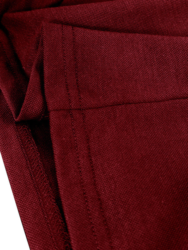 SHOPIQAT Men's New Long-Sleeved V-Neck Lapel Contrasting Colour Polo Shirt - Premium  from shopiqat - Just $8.990! Shop now at shopiqat