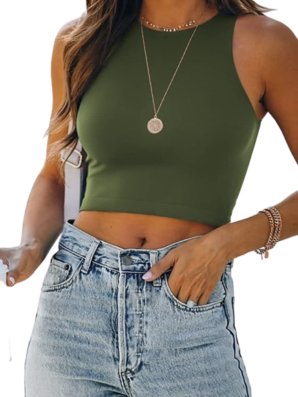 SHOPIQAT Essential Crop Tank - Premium  from shopiqat - Just $3.750! Shop now at shopiqat