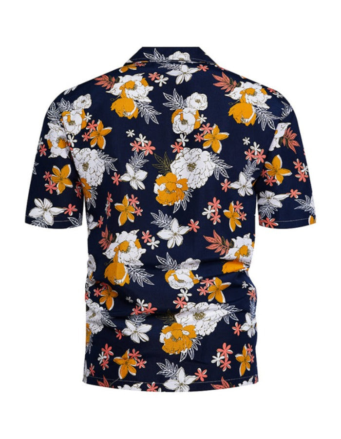 SHOPIQAT Summer New Seaside Casual Hawaiian Short-Sleeved Shirt - Premium  from shopiqat - Just $6.850! Shop now at shopiqat