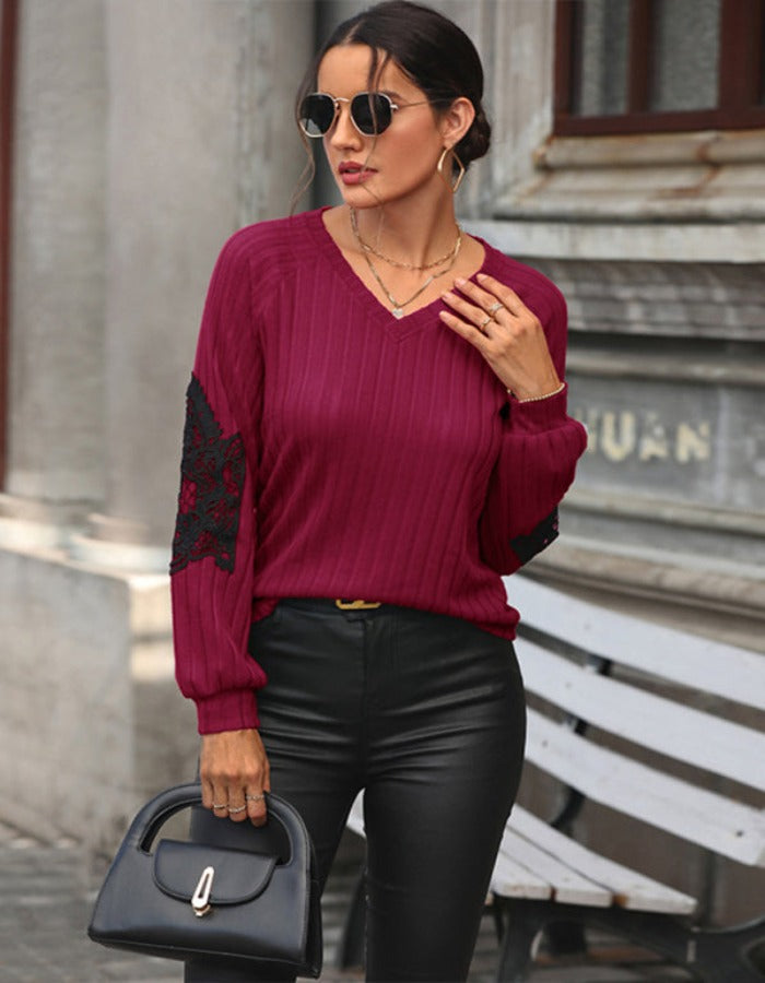 SHOPIQAT Women's New Solid Color Knitted Sweater Bottoming Top - Premium  from shopiqat - Just $7.900! Shop now at shopiqat