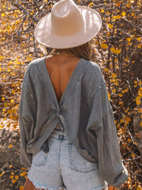 SHOPIQAT Women's Simple Pullover Round Neck Loose Long Sleeve Top - Premium  from shopiqat - Just $12.500! Shop now at shopiqat